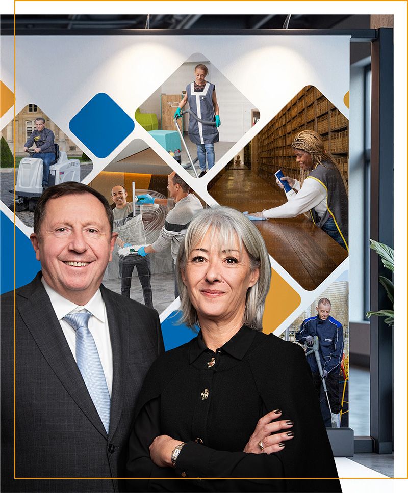 Représentation de l'ensemble des métiers du secteur de la propreté